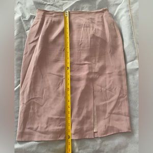 Vintage peach colored silk skirt
